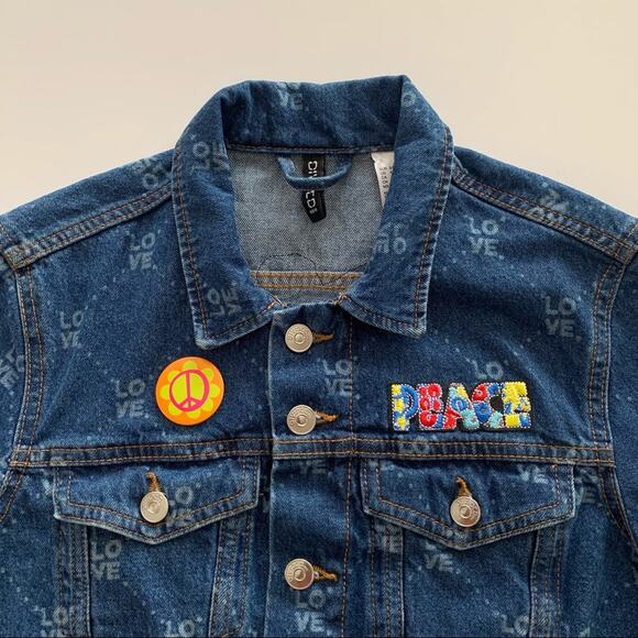 Via Penny Lane Reworked Apparel | Woodstock Music Festival Graphic Denim Jacket - Picture 5 of 9